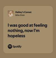 halley’s comet - billie eilish #billieeilish #billie #spotify #lyrics