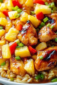 Discover delicious ways to combine chicken, pineapple, and rice with our assortment of niche recipes on Pinterest! Whether it's a quick fried rice, an easy one-pot meal, or a tangy teriyaki dish, there's something to suit your taste. Enjoy these savory dishes with fresh veggies and aromatic spices, all within 30 minutes or less. Perfect for meal prep or serving in creative pineapple boats, these recipes offer diverse flavors and healthy twists for your weeknight dinners. Dive in and elevate your cooking with our tips, variations, and nutritional insights.