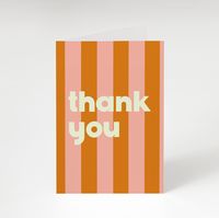 Thank you! 4.13 x 5.83 Blank inside Includes envelope Printed on sustainably sourced cardstock Made in USA Designed by Bon Femmes