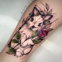 Rabbit & Rose | Best tattoo design ideas