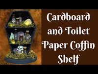 DIY Coffin Shelf | Cardboard Coffin | DIY Halloween Decor | Cardboard Craft | Halloween DIY - YouTube