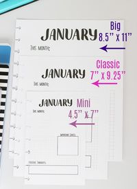 How to Resize Printables to Fit Any Happy Planner Size | Sunny Day Family