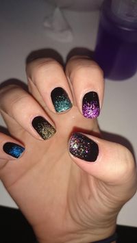 Fire work bonfire night nails from beauty by Emma