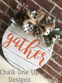 Fall Wooden Shiplap Sign using Chalk Couture transfer with Fall Florals accents—Virtual DIY Workshop