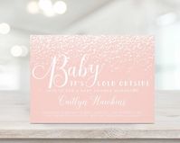 Baby it's Cold Outside Girl Baby Shower Invitation Editable Template