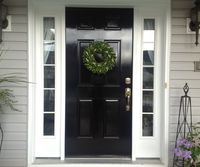 Black Painted Front Door Lessons Learned