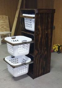 Laundry Basket Storage Handmade Hampers Organize Rustic Western Decor | eBay  #basket #hampers #handmade #laundry #organize #rustic #storage