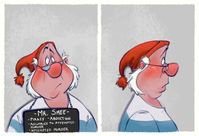 Mr. Smee [as a criminal (x2)] (Drawing by HaaappyAccidents @Etsy) #PeterPan