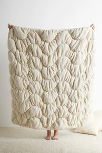 Gwendolyn Fleece Puffy Throw Blanket | Urban Outfitters