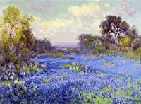 Julian Onderdonk "Bluebonnets at Late Afternoon", 1915