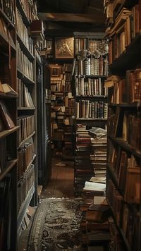 "Vintage Library Nook: A cozy corner of an old #bibliophile filled with shelves stacked high with #antique dusty old books. #reading #libraryinspiration #vintage #booklover #oldworldcharm #aiart #aiphoto #stockcake ⬇️ Download and 📝 Prompt 👉 https://stockcake.com/i/vintage-library-nook_1112921_319237".