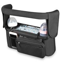 Amazon.com: Upgraded Stroller Organizer with 2 Insulated Cup Holders,Large Capacity, for Carrying Diaper, Toys &Food, Wider and Longer Adjustable Strap for All Types of Strollers,Extra Storage, Easy Installation: Baby