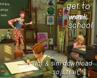 : ✧get to work school✧ lot & sim download pt.1! info...