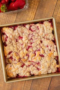 Bakery Strawberry Buckle Recipe (w/Buttery Crumb) - Dinner, then Dessert