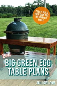 5 DIY Big Green Egg Table Plans To Transform Your Grilling Space