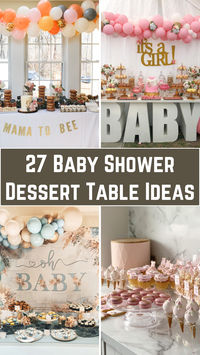 Need inspiration for your baby shower dessert table? These 27 adorable and creative ideas will help you create a sweet and stylish display that guests will love! From pastel-themed treats to charming DIY setups, discover the perfect way to celebrate the mom-to-be.