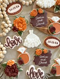 Bridal shower sugar cookies