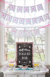 slumber party yogurt bar