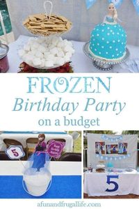 Throw a fun Disney Frozen birthday party and stay within your budget with these easy money-saving party ideas! Get inspiration from our simple DIY ideas for Frozen themed decor, food, games, and more. #birthdaypartyideas #frozenparty #budgetpartyideas