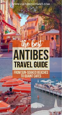 Discover the best of Antibes with our comprehensive Antibes travel guide! From exploring the charming old town to relaxing on the beautiful Côte d'Azur beaches, find everything you need to know about this stunning French Riviera destination. Learn about top attractions, local cuisine, and hidden gems in Antibes. Plan your perfect trip with Cultured Voyages and immerse yourself in the beauty of the south of France!