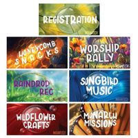 <p><em><strong>VBS 2025 Rotation Signs</strong></em> help kids, parents, and leaders navigate your VBS.<br /><br /><strong>Signs Include:</strong></p><ul><li><em>Registration</em></li><li><em>Worship Rally Magnified </em></li><li><em>Wildflower Crafts</em></li><li><em>Songbird Music</em></li><li><em>Monarch Missions</em&g