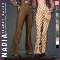 Nadia Flared Pants - The Sims 4 Download - SimsFinds.com