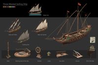 ArtStation - Three masted sailing ship1, Da_ xuan