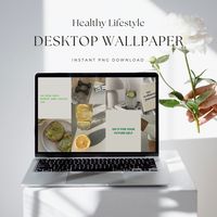 Wellness Aesthetic Desktop Wallpaper — Nikki Lo