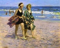 Edward Henry Potthast "Blonde and Brunette", no date