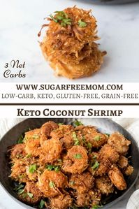 Gluten Free Low Carb Keto Coconut Shrimp (Nut Free, Air Fryer Option)