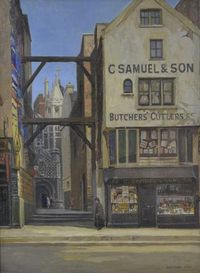 Rex Vicat Cole - The Old Shop in Long Lane, Smithfield Sarah Colegrave