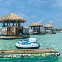 Come join us on the water, create memories and photo ops that will last a lifetime on the most photographed vessel in the harbor in the world famous Crab Island. Nothing will compare to the smiles and waves you'll get cruising through the Destin Harbor on the Original Tiki Bar Boats on your way to Crab Island. Once there, your Captain will drop the anchor and the swim ladder for you to enjoy a truly Destin experience. We provide a cooler, ice, cups/shot glasses, bottle openers and bottled water.