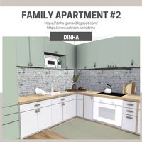 FAMILY APARTMENT #2 + DOWNLOAD + TOUR + CC CREATORS | The Sims 4 | Dinha