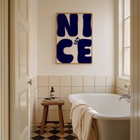 Nice Bum Art Print | Funny Bathroom Wall Decor | Neutral Dark Blue Bathroom Print | Restroom Decor, Bedroom wall art 💗DIGITAL DOWNLOAD ONLY | Instantly download and print our digital wall art for a quick and affordable way to decorate your space. Our art prints also make excellent gifts, or you can use them as cute and unique wallpapers for your phone! Once purchased, your files will be instantly downloadable via your 'purchases' tab, or through a link sent directly to your email.  💗SIZING INF