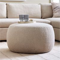 Cobble Round Ottoman - Medium