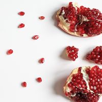 Pomegranates have been used in medicine and skincare for centuries. They contain proteolytic enzymes which work as natural, safe exfoliants to break down and digest dirt and product which has accumulated on the skin’s surface.  Try our NEW Rose & Cupuaçu Enzyme Cleanser – it’s rich in pomegranate enzymes that support cell regeneration and nourish your skin whilst moisturising it naturally. 🌹