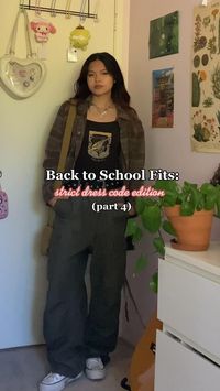 dress code safe clothes  back to school, downtown girl, aesthetic outfits, teen outfits, dress code, cool girl, it girl, y2k, grunge, korean fashion, fashion, school outfits