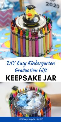 DIY Easy Kindergarten Graduation Gift: A Keepsake Jar- MommySnipets.com