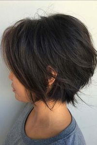 cute short chin length layered haircut