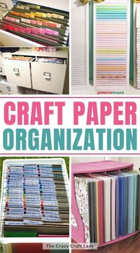 Craft Paper Organization