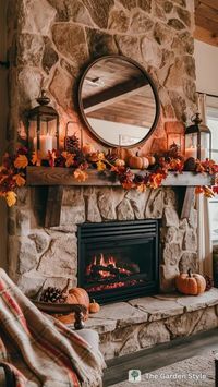 Decorating Ideas for Fall Mantels for a Cozy Home - The Garden Style