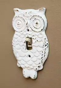 Owl switch plate