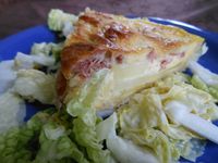 Tarte jambon cru, pommes de terre et parmesan - Recette Ptitchef