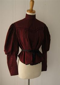 All The Pretty Dresses: 1890's Red Wool Blouse