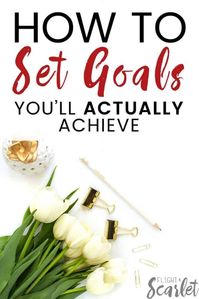 You know that you need to learn how to set goals if you want to get somewhere in life. But how do you set goals and achieve them? Find out how here! Includes tips and ideas to help you throughout the year.