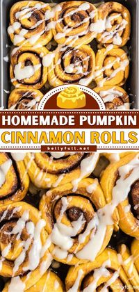 This pumpkin recipe makes the perfect breakfast or brunch this fall season! Find yourself looking forward to mornings for these easy homemade cinnamon rolls. Don't forget the vanilla cream cheese…