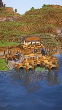 Minecraft: Medieval Fishing Dock  Tutorial (older version): https://youtu.be/_Lm1E0fOTnY Schematic: https://buymeacoffee.com/enchantedarchitecture/extras  #minecraft #minecraftideas #minecraftbuilds