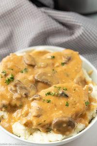 Crock pot Smothered Pork Chops Recipe - Slow cooker Pork Chops