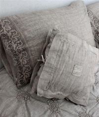 Lovely Linen & lace pillows! So French decor!!