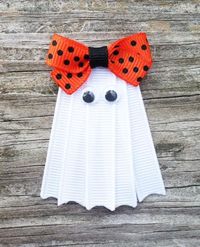 Free US Shipping on orders of $15 or more (excluding shipping)... Use coupon code freeshipping at checkout :) This adorable Ghost Ribbon Sculpture Hair Clip is the perfect accessory for girls of all ages! Looks so cute worn alone or attached to an interchangeable headband! Perfect for